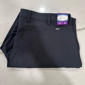 Greg Norman Men’s Performance Flex Waistband Stretch Golf Pants Black 40X30 NWT